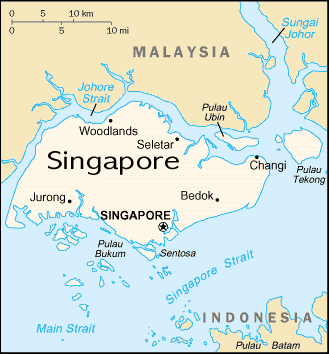 Mapa de Singapore